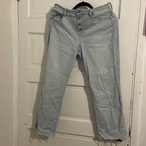 old navy ankle high-rise jeans